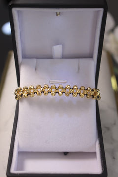 PULSERA ORO LAMINADO 2 CARRILES