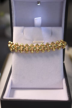 PULSERA ORO LAMINADO 2 CARRILES