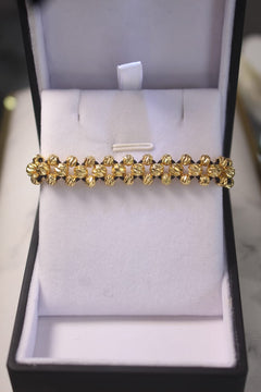 PULSERA ORO LAMINADO 2 CARRILES