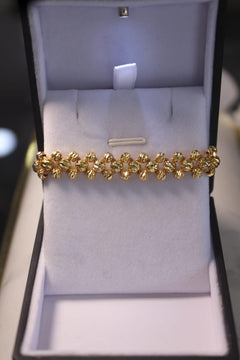 PULSERA ORO LAMINADO 2 CARRILES