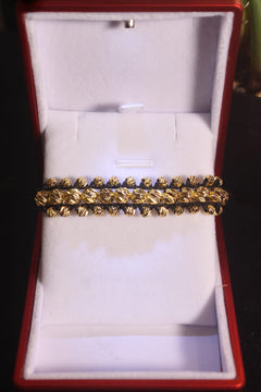 PULSERA 3 CARRILES ORO LAMINADO